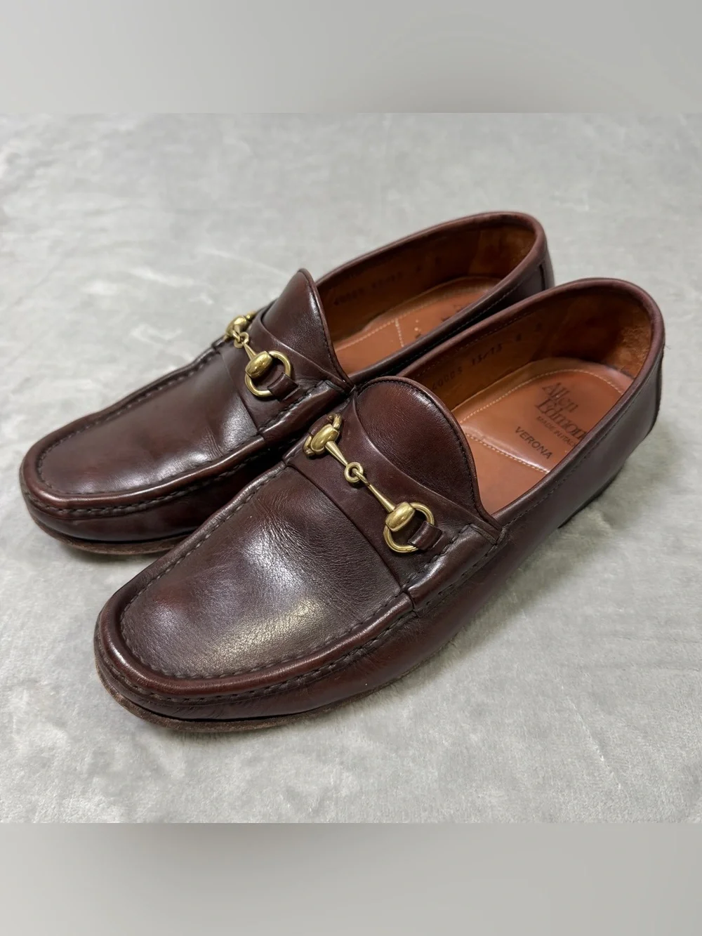Allen Edmonds Verona Loafer Men's US 8 Made In Italy Brown Leather Office